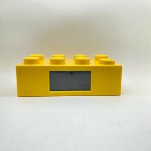 LEGO Yellow Brick Digital Clock with Alarm, Snooze Button